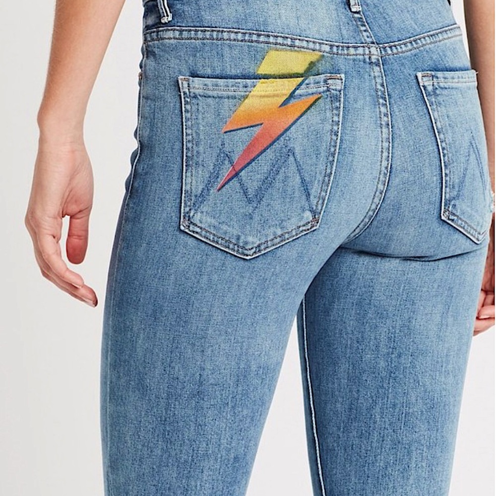 Mother lightning Bolt Jeans Size 27